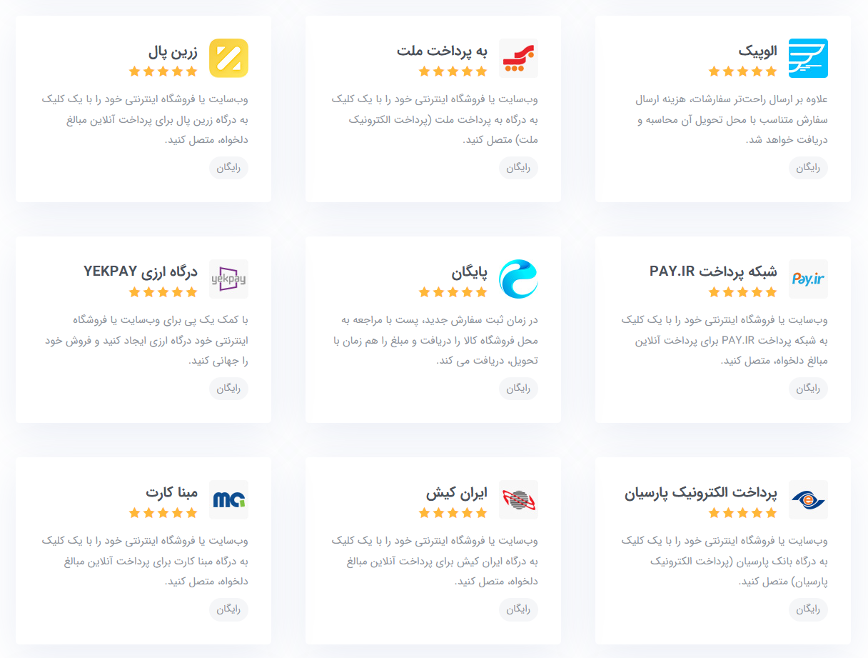 درگاه های پرداخت اینترنتی